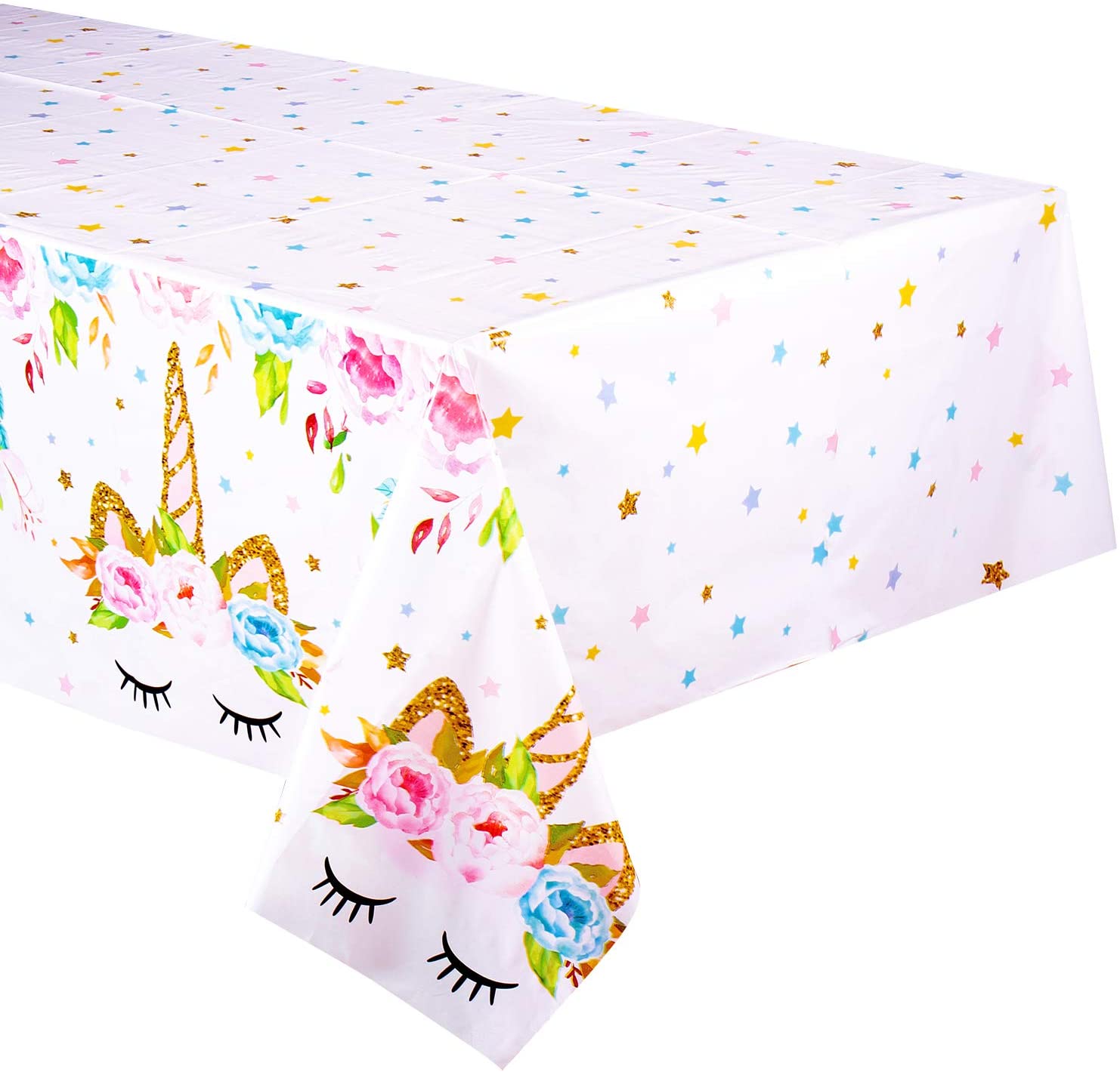 Unicorn Plastic Tablecloth53 x... Details about   Unicorn Themed Birthday Party Decorations 