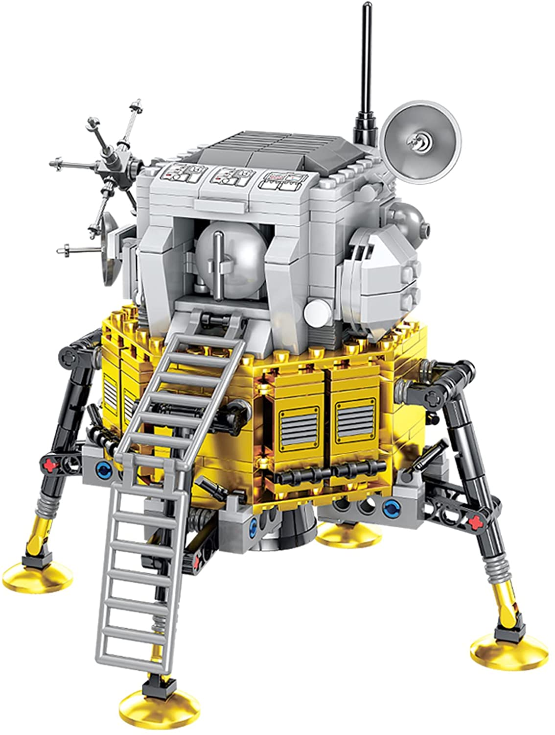 QLT Lunar Lander Space Building Kit 447 Piece Compatible with Lego Sets Creator Expert NASA Building Blocks Model for Boys Adults 6 7 8 9 10 11 12 