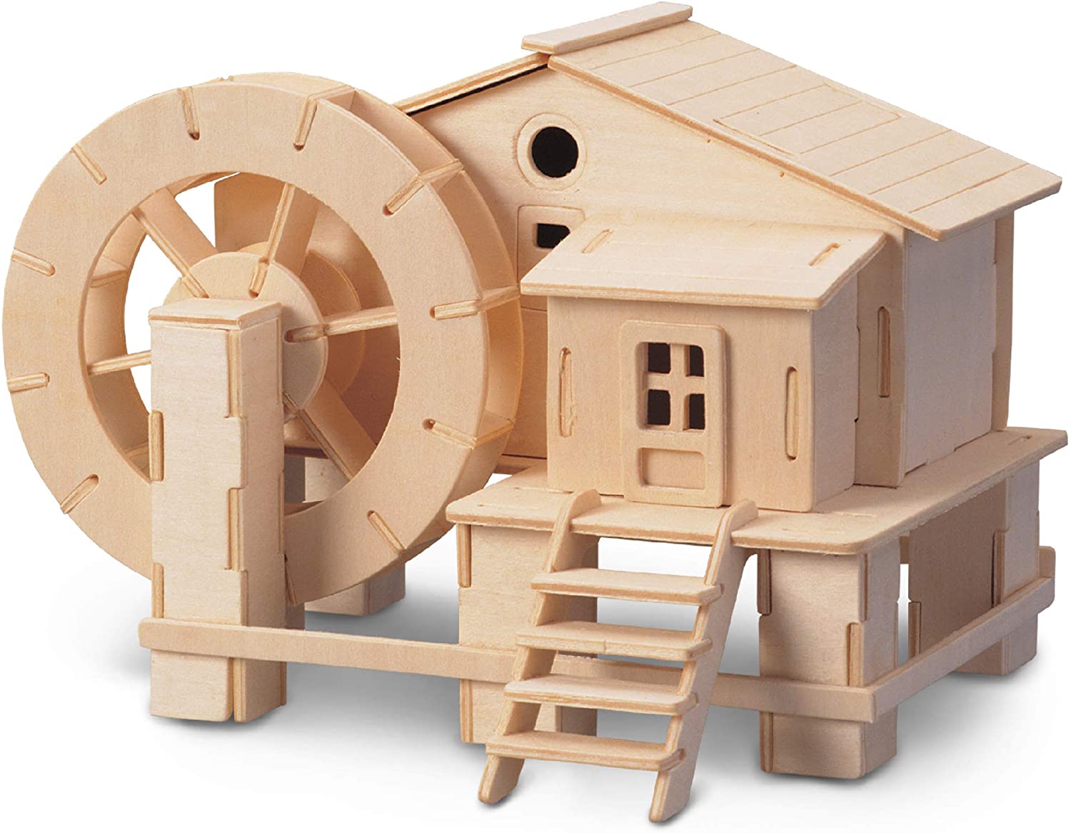 UMBUM WATER MILL 3D Puzzle Cardboard DIY model kit Building mid medieval town 