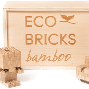 Eco Bricks Wooden Bamboo Blocks 90 Piece Set NEW IN STOCK 