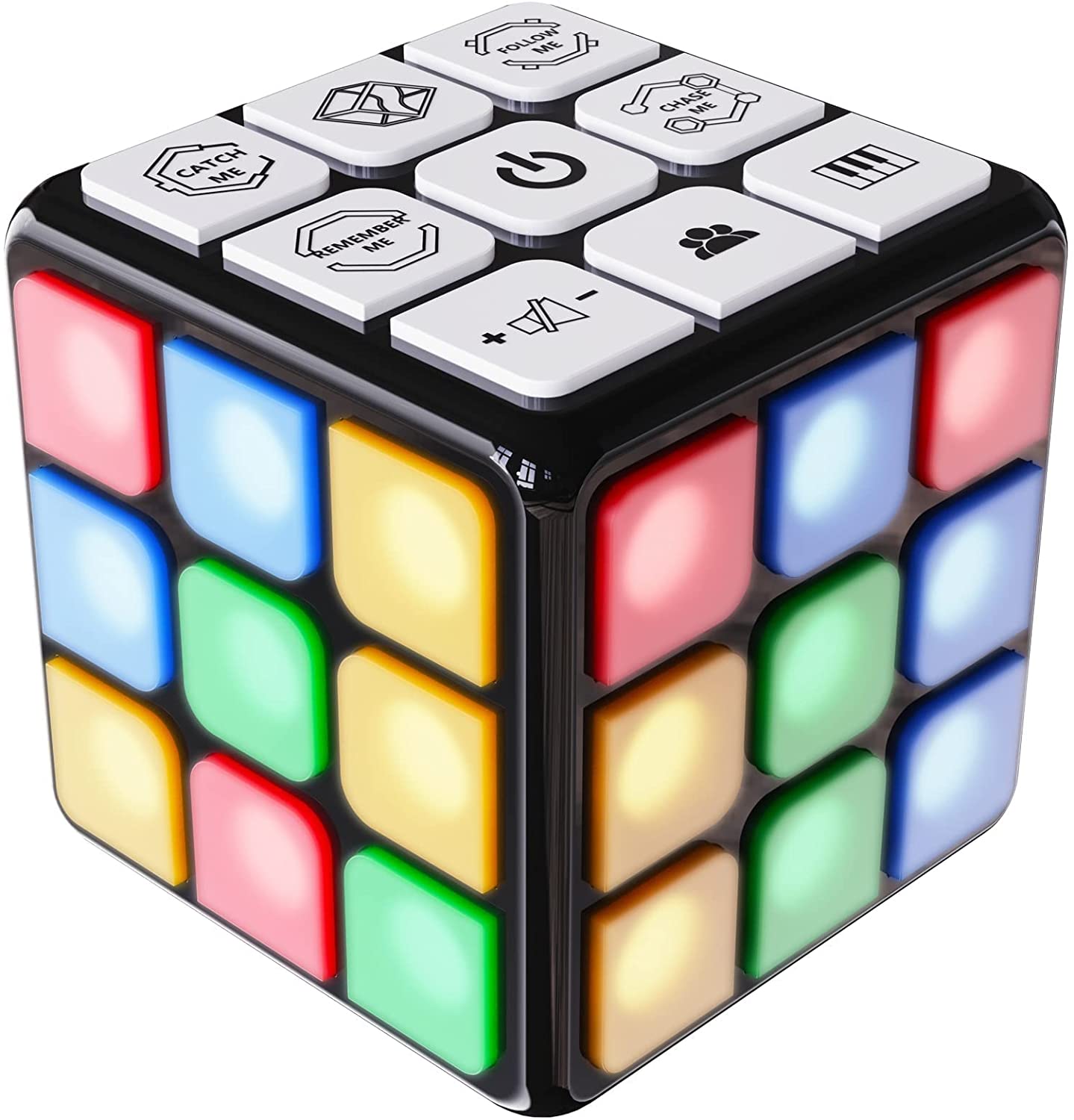 Flashing Cube Electronic Memory & Brain Game4-in-1 Handheld Game for KidsS 