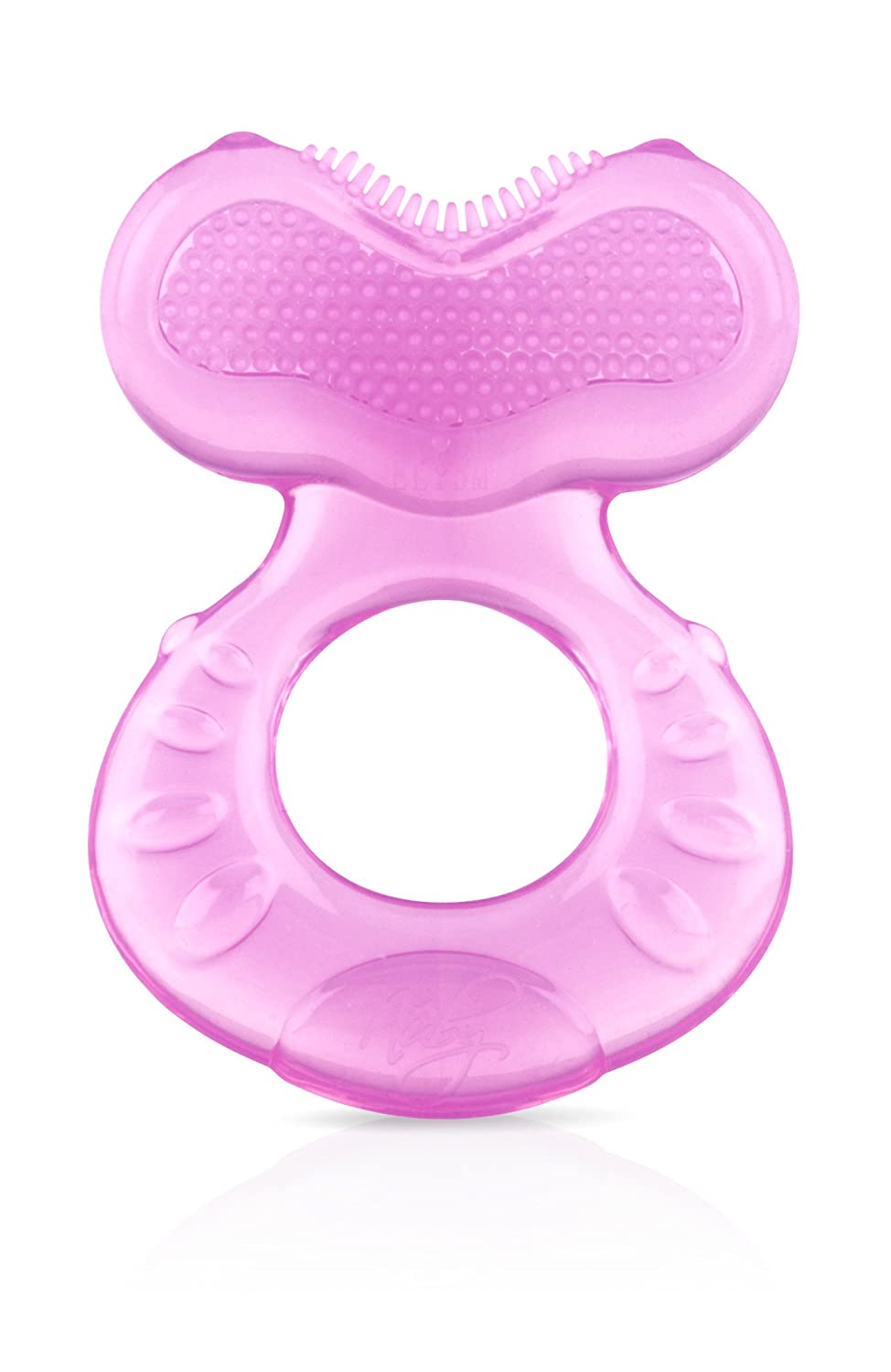 Nuby Silicone Teethe-eez Teether with Bristles, Includes Hygienic Case,  Pink – Homefurniturelife Online Store