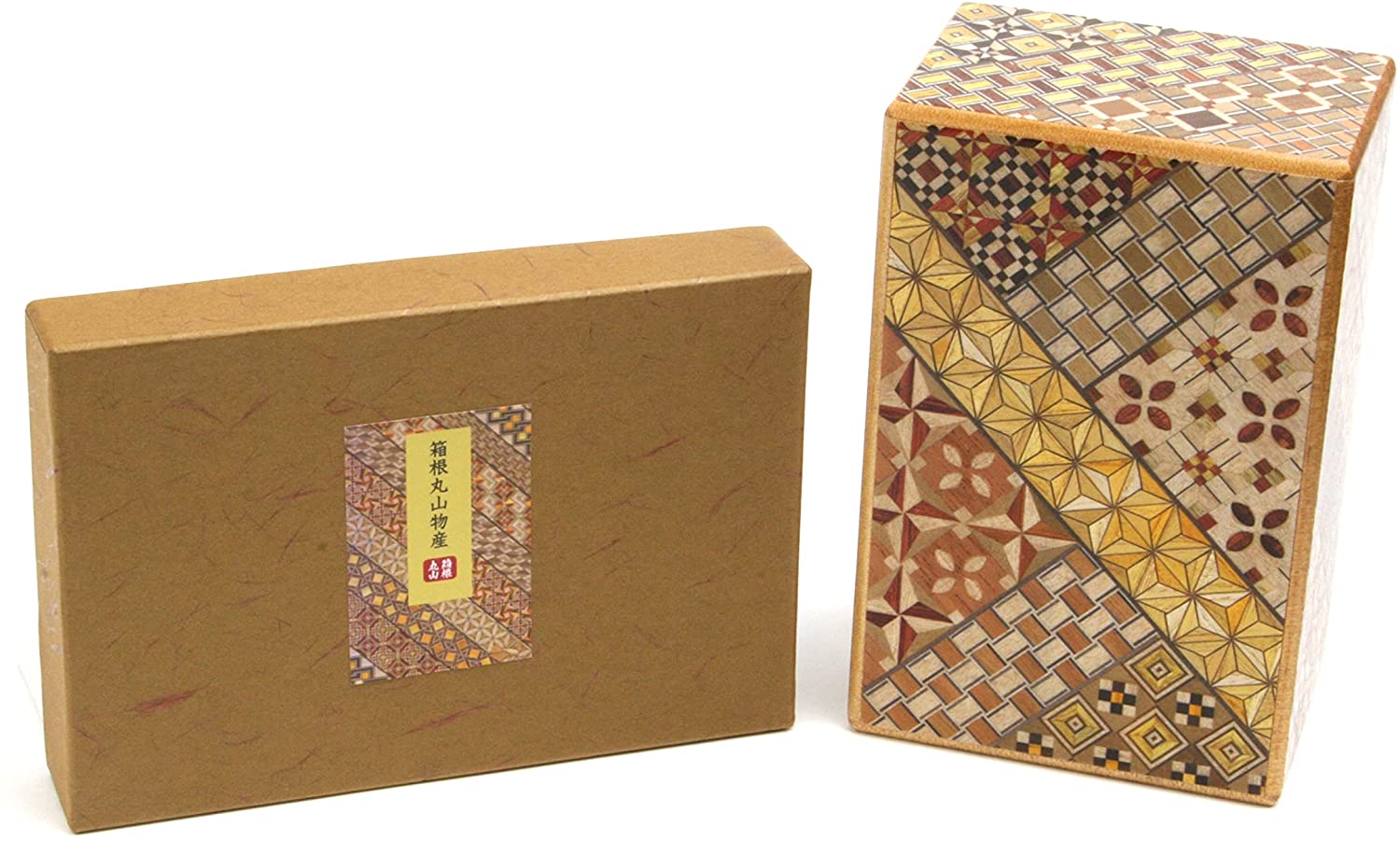 5 Sun 21 Steps Koyosegi-Walnut Japanese Puzzle Box 