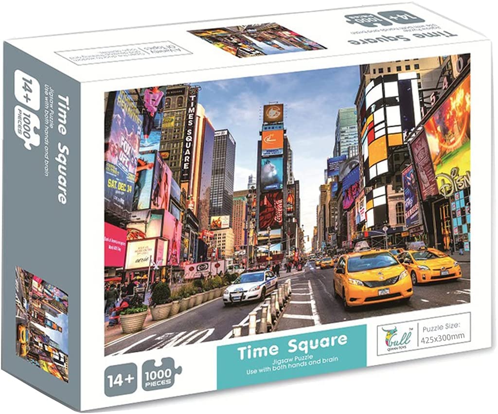 Mini 1000 Piece Jigsaw Puzzle Toys Times Square Educational Adults Kids Puzzles 