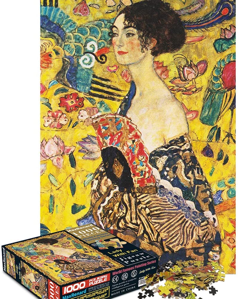Officials shorten tense BUSCBEAR Gustav Klimt Museum Art Puzzle 1000 Pieces for Adults Lady with  Fan Oil Painting Collection Jigsaw Puzzles Challenge Game Home Wall  Decoration – Homefurniturelife Online Store