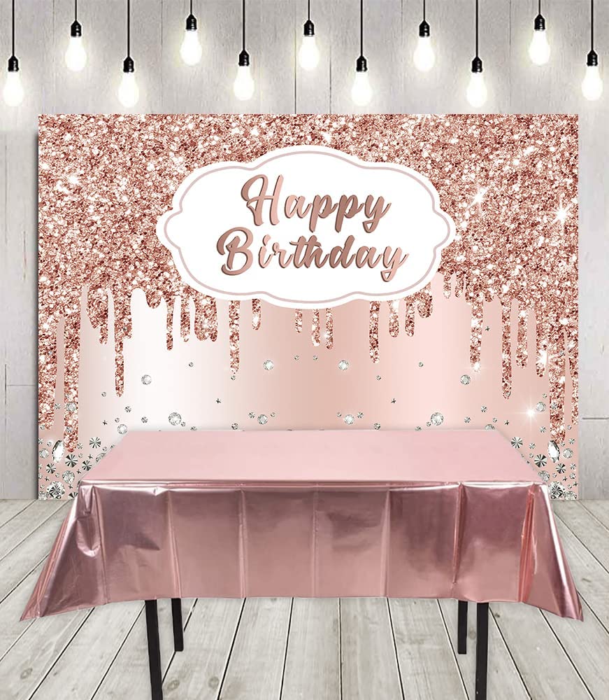 18th Birthday Decorations For Her - Pink and Rose Gold Theme
