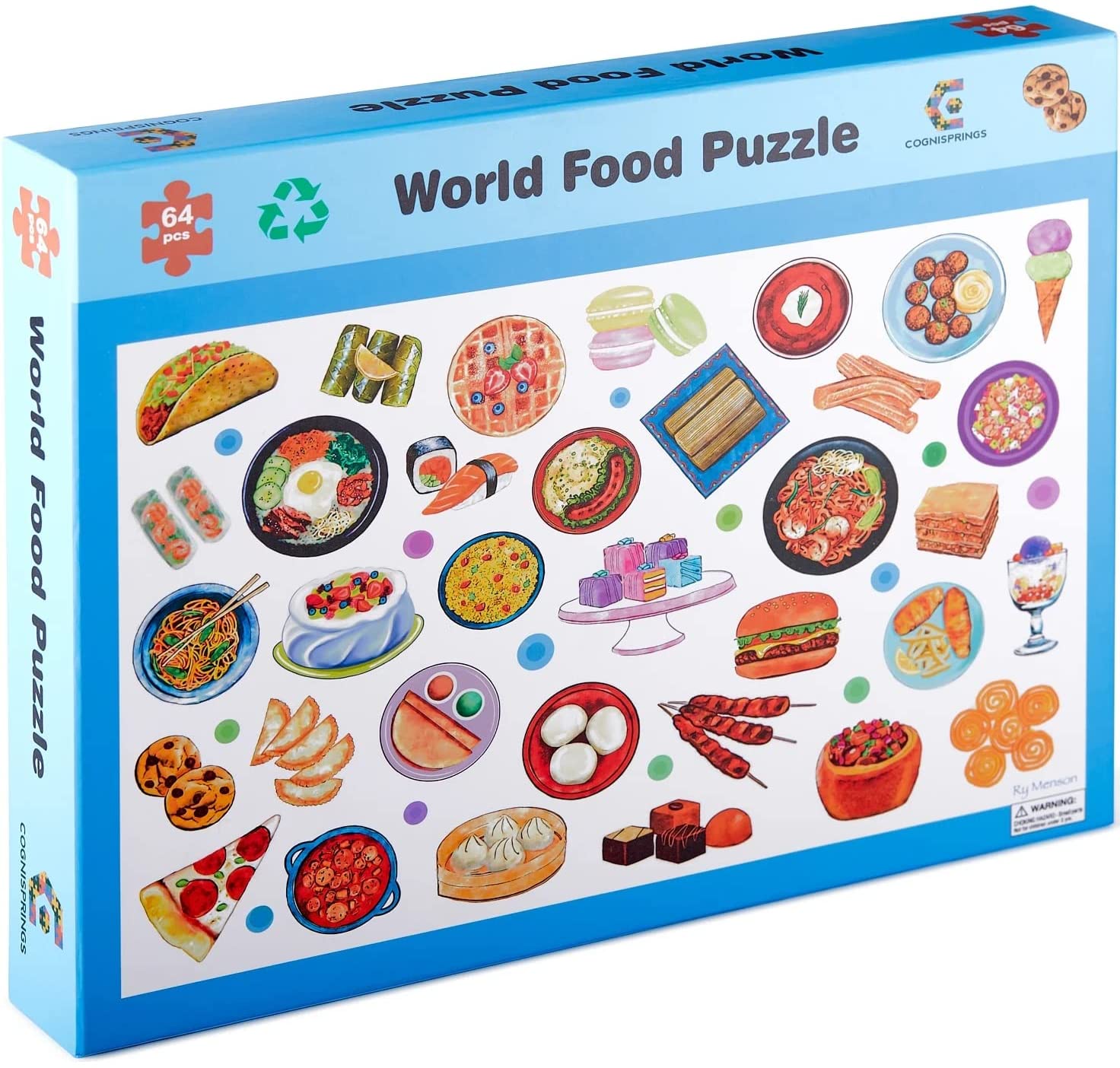 Jigsaw Puzzles for Kids Ages 48 by COGNISPRINGS u2013 Big Floor