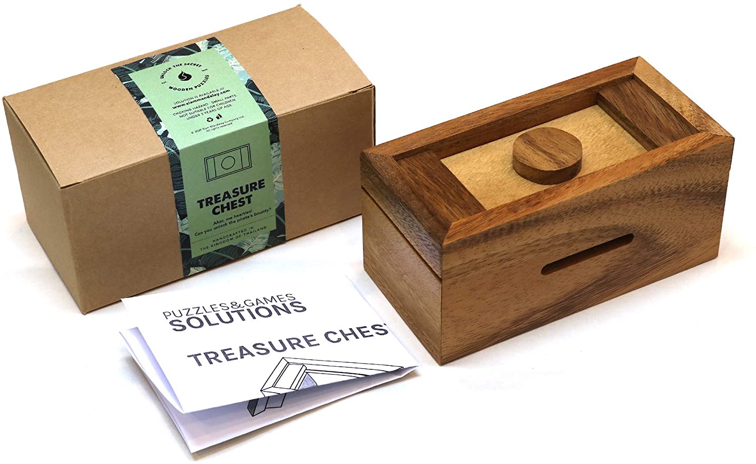 Treasure Chest Triple Puzzle Lock Box Game for Teenagers & Kids Magic