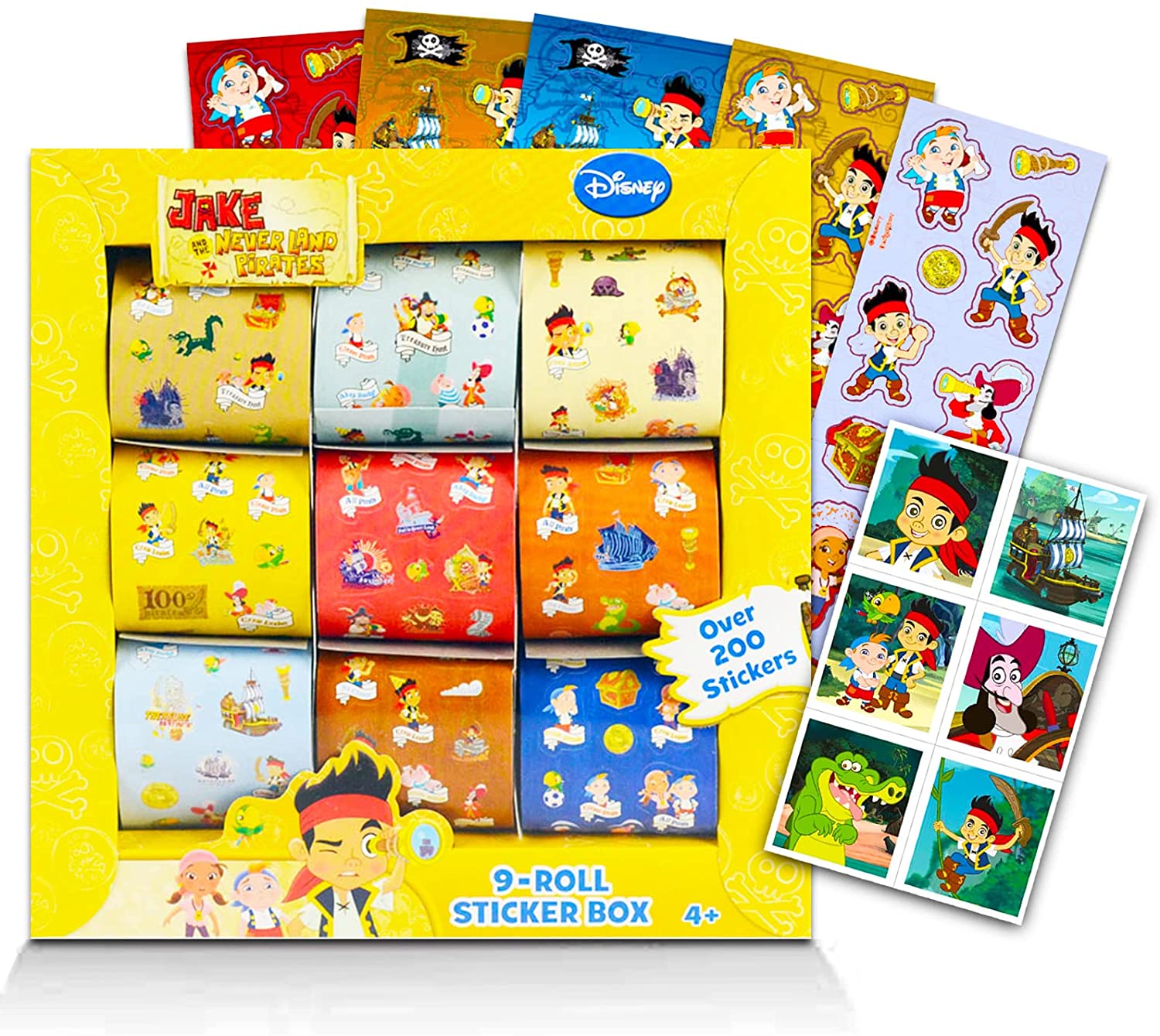 Jake And The Neverland Pirates Stickers Set For Kids - Bundle With Jake And The Neverland Pirates Sticker Box And Sticker Sheets Pirates Bi