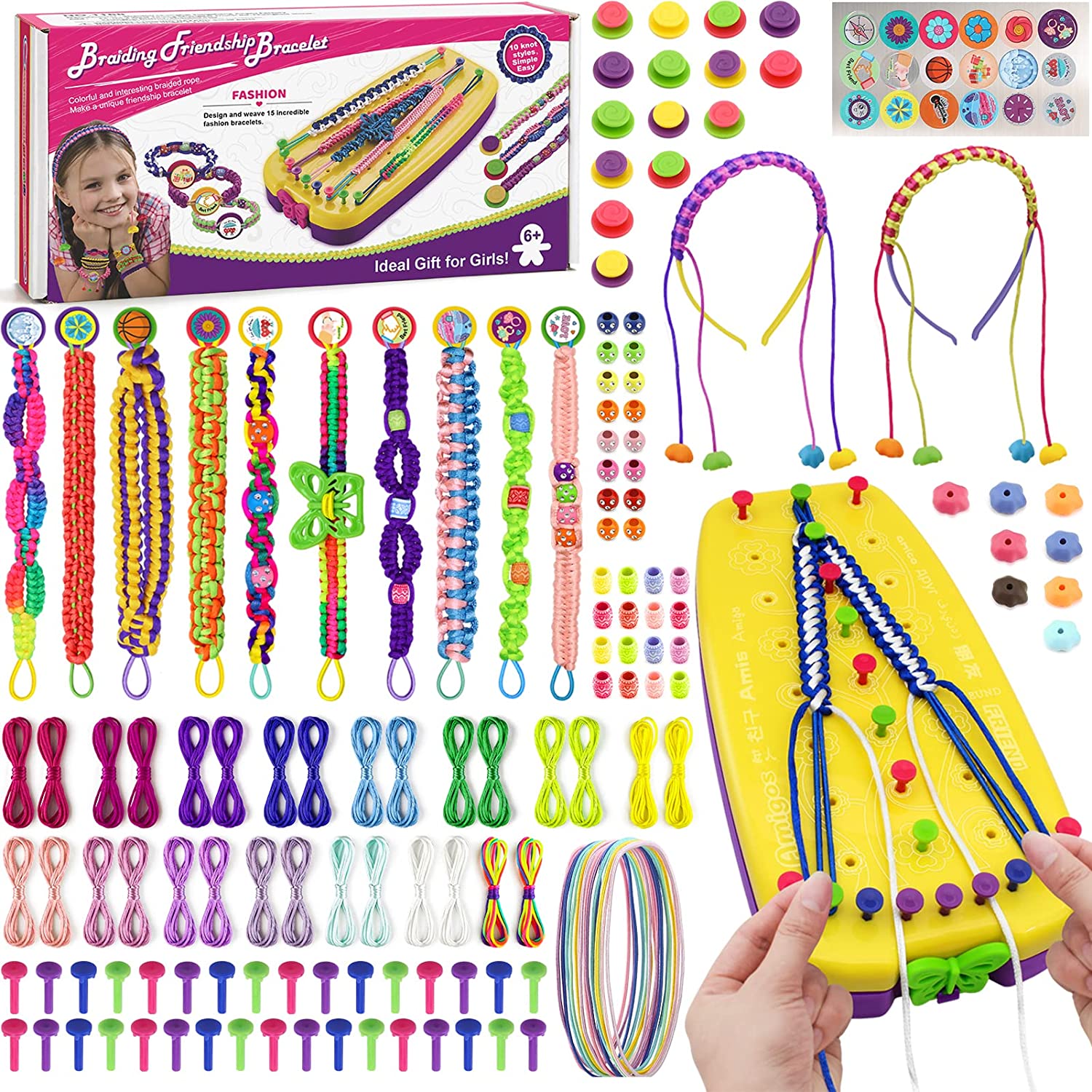 DIY Bangles for Girls Supply Kit for i-Loom Style Me Up Bangle Bracelet Craft Set for i-Loom SMU-8043 