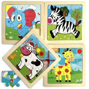 7 Wooden Educational Toddler Jigsaw Puzzle Toddler Preschool Game/Toy 