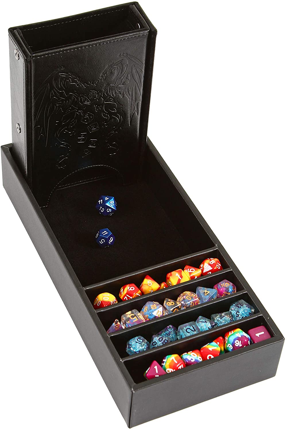 Dice Arena Rolling Tray and Storage Compatible with Any dice Game Forged Dice Co D&D and RPG Gaming 