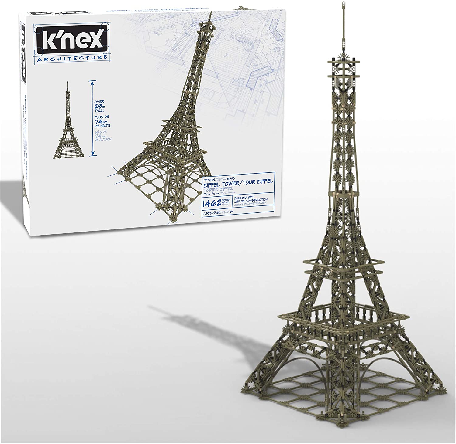 KNEX Architecture Eiffel Tower Build IT Big Collectible Building Set for Adults Kids 9 New 1 462 Pieces 2 1 2 Feet Tall Exclusive Homefurniturelife Online Store