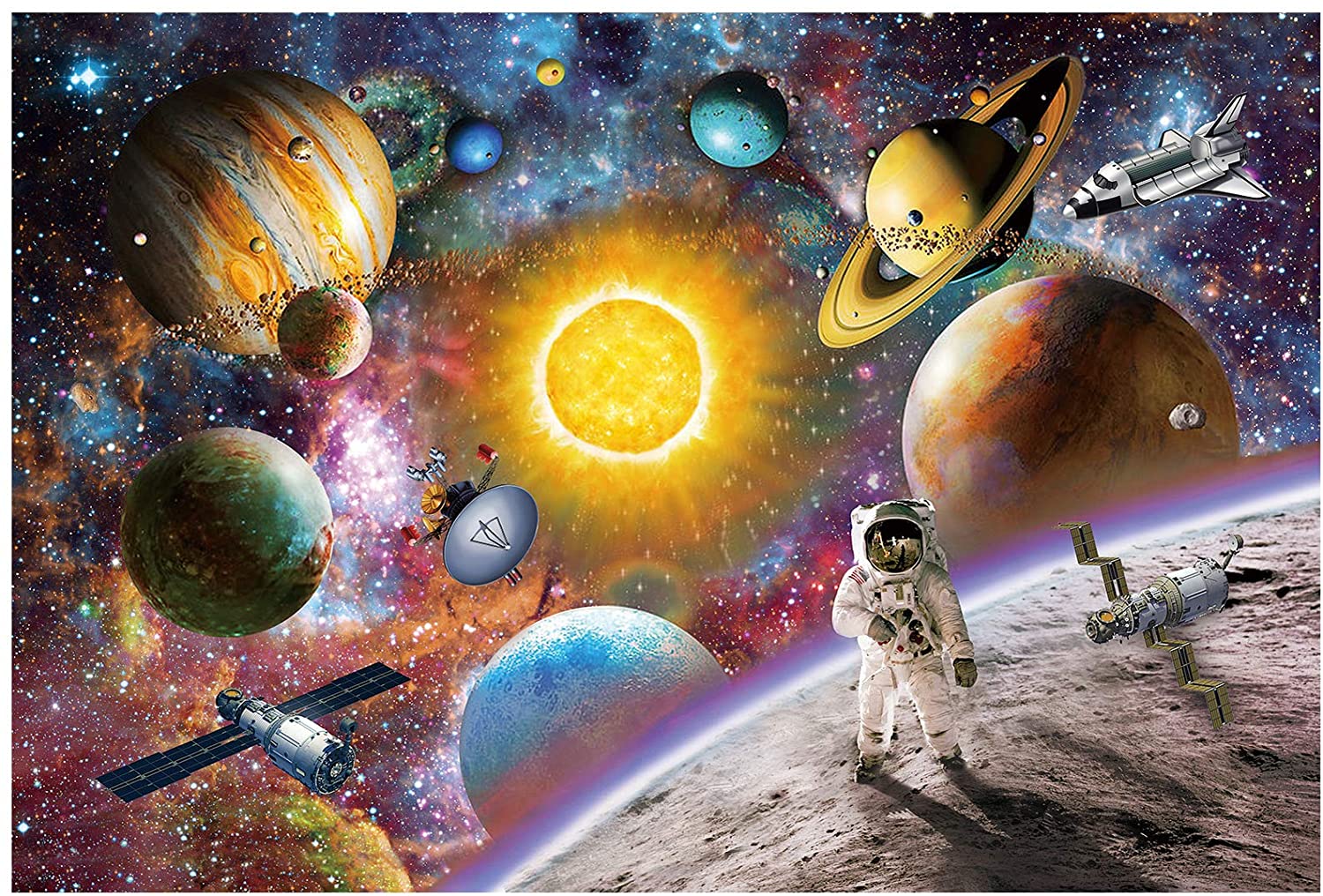 Universe Space Planets Puzzle Jigsaw Puzzles 1000 PCS Kids Adult Family Game Toy 