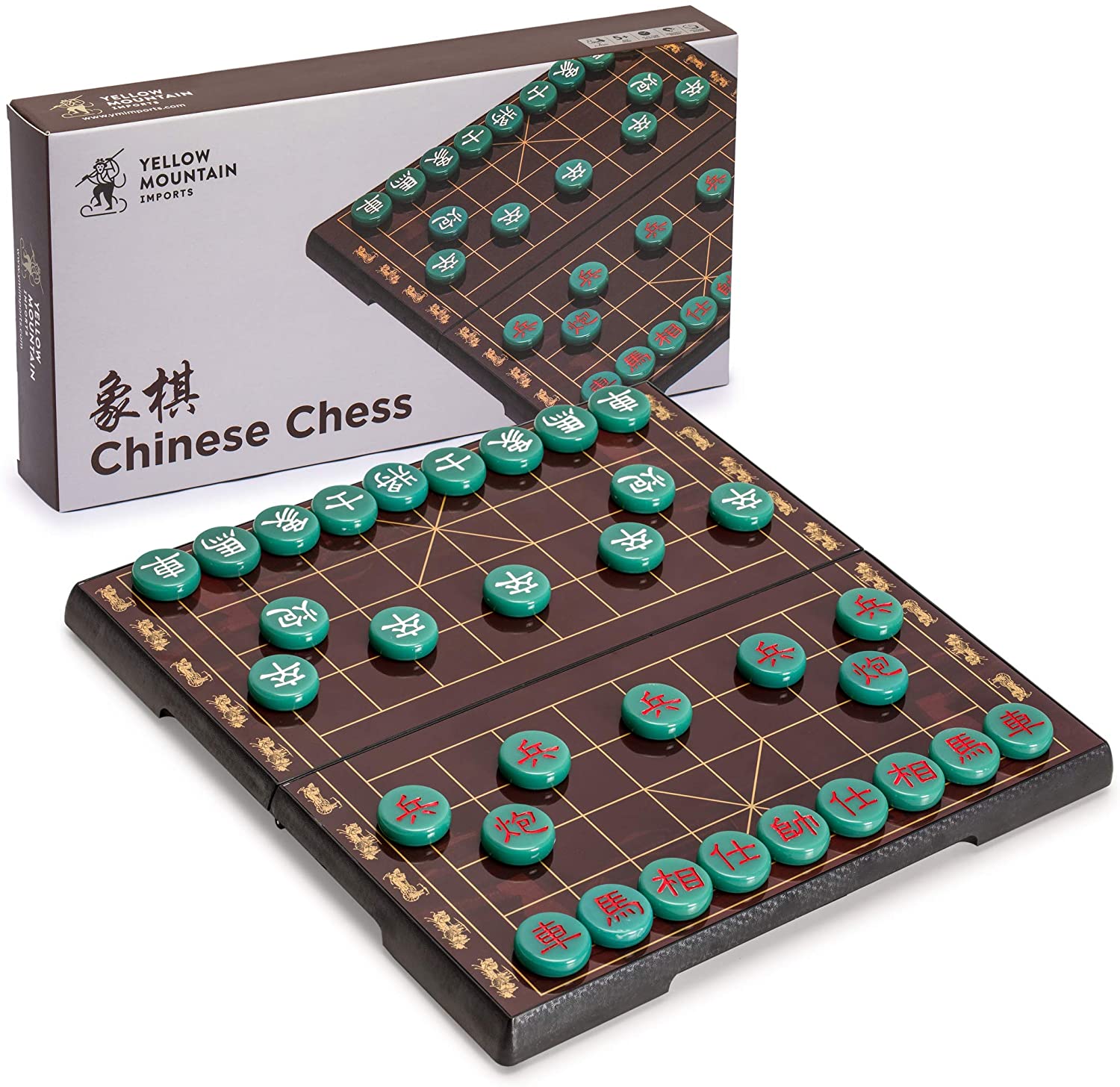Xiangqi Chinese Chess 8" foldable magnetic mini board 