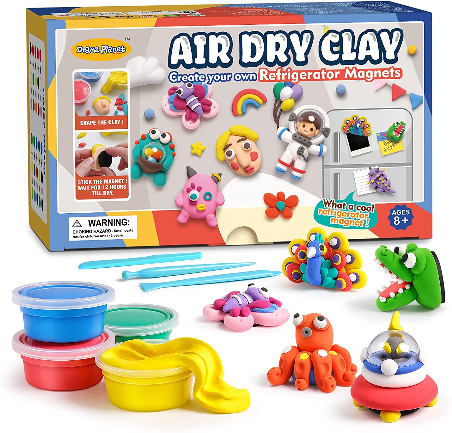 Drama Planet Air Dry Clay Kit for Kids, Create Your Own