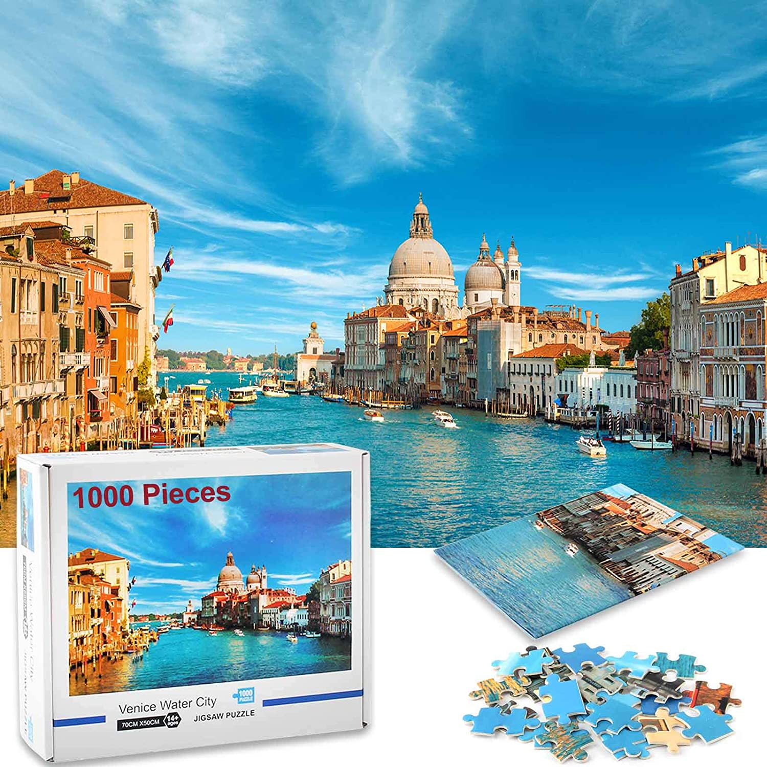 1000 Pieces New Venice Jigsaw Puzzles Assembling For Education Games Adults Kids 