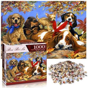 1000pcs Home Travel Jigsaw Puzzles Cute Dog Educational Adult Kids Puzzle Gifts 