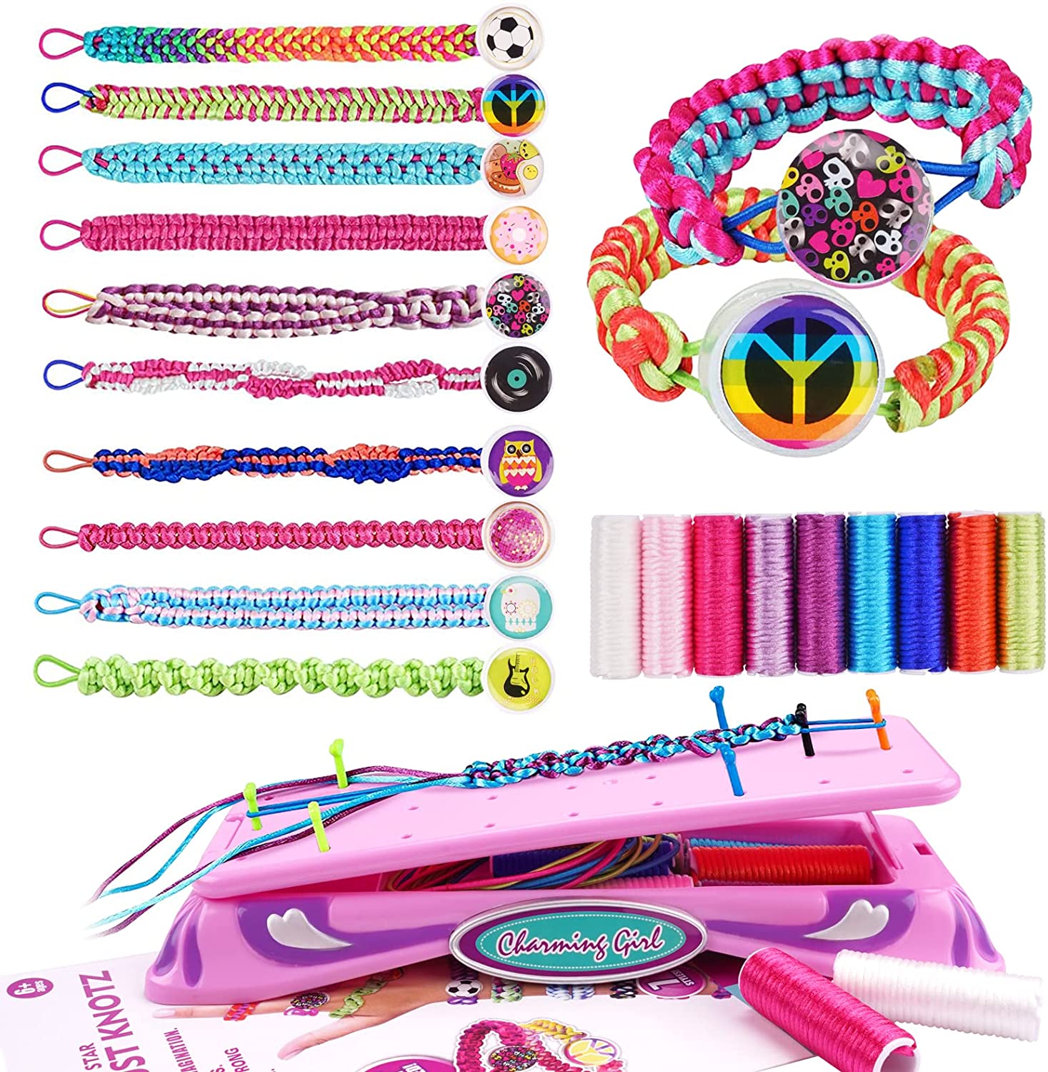 Creative Toy for Preteen & Teenagers Teen Girl Birthday Gifts Ideas Jewelry Making Kit for Kids and Tween Girls Age 8-14 Year Old Craft 'n Clay Arts & Crafts Christmas Gift DIY Bracelet Kits 