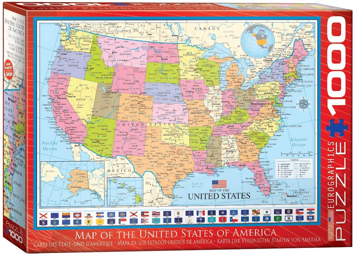 50 States Jigsaw Puzzle Online Eurographics Map Of The United States Puzzle 1000 Piece 6000 0788 Homefurniturelife Online Store
