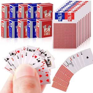 Playing Cards Set Doll House Miniature Game Set 1.12 Scale Miniatures 