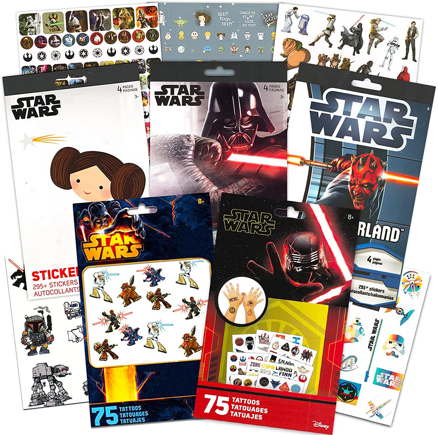 15 Star Wars The Last Jedi Movie Stickers Kid Party Goody Loot Bag Favor Supply 