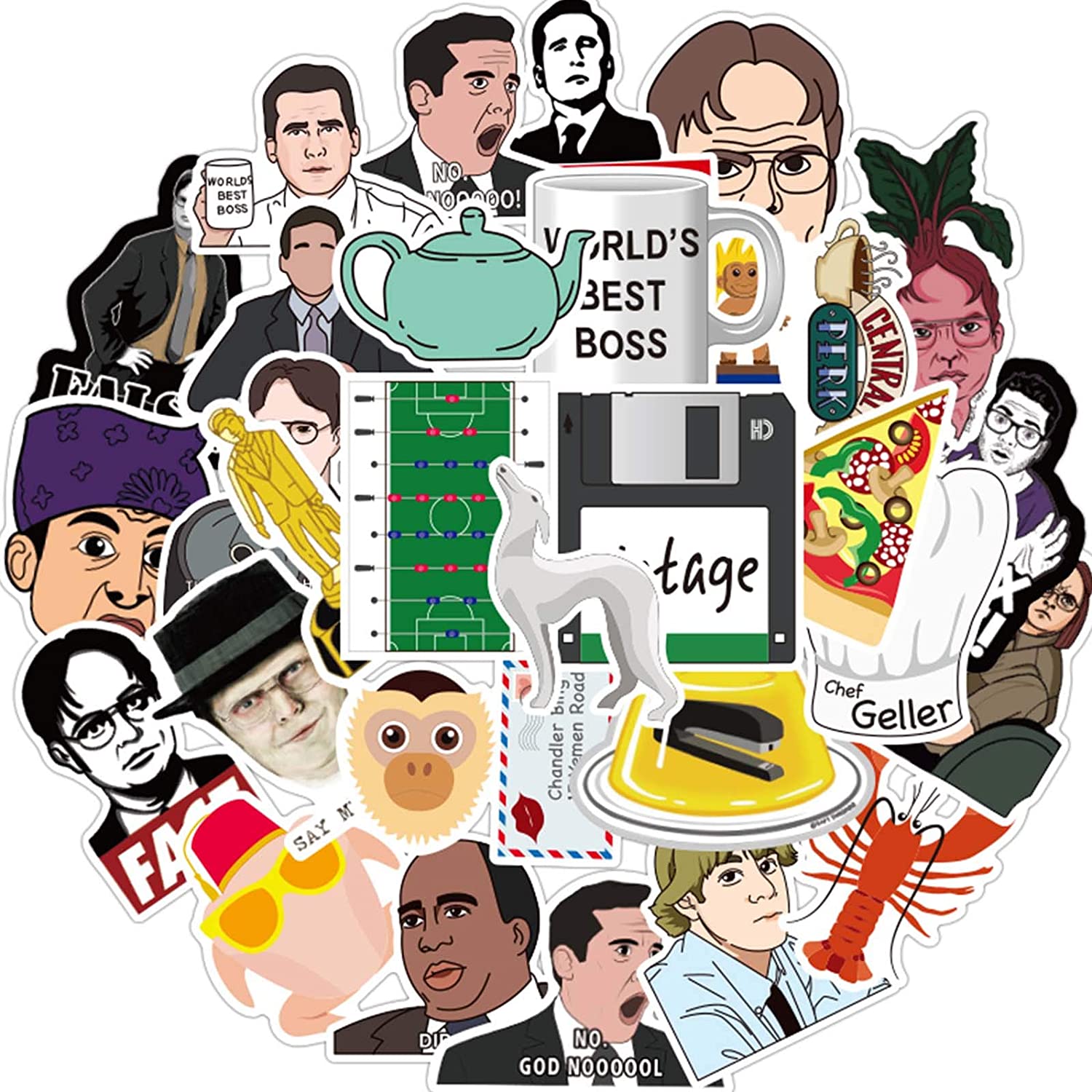 The Office Merchandise Stickers 50 