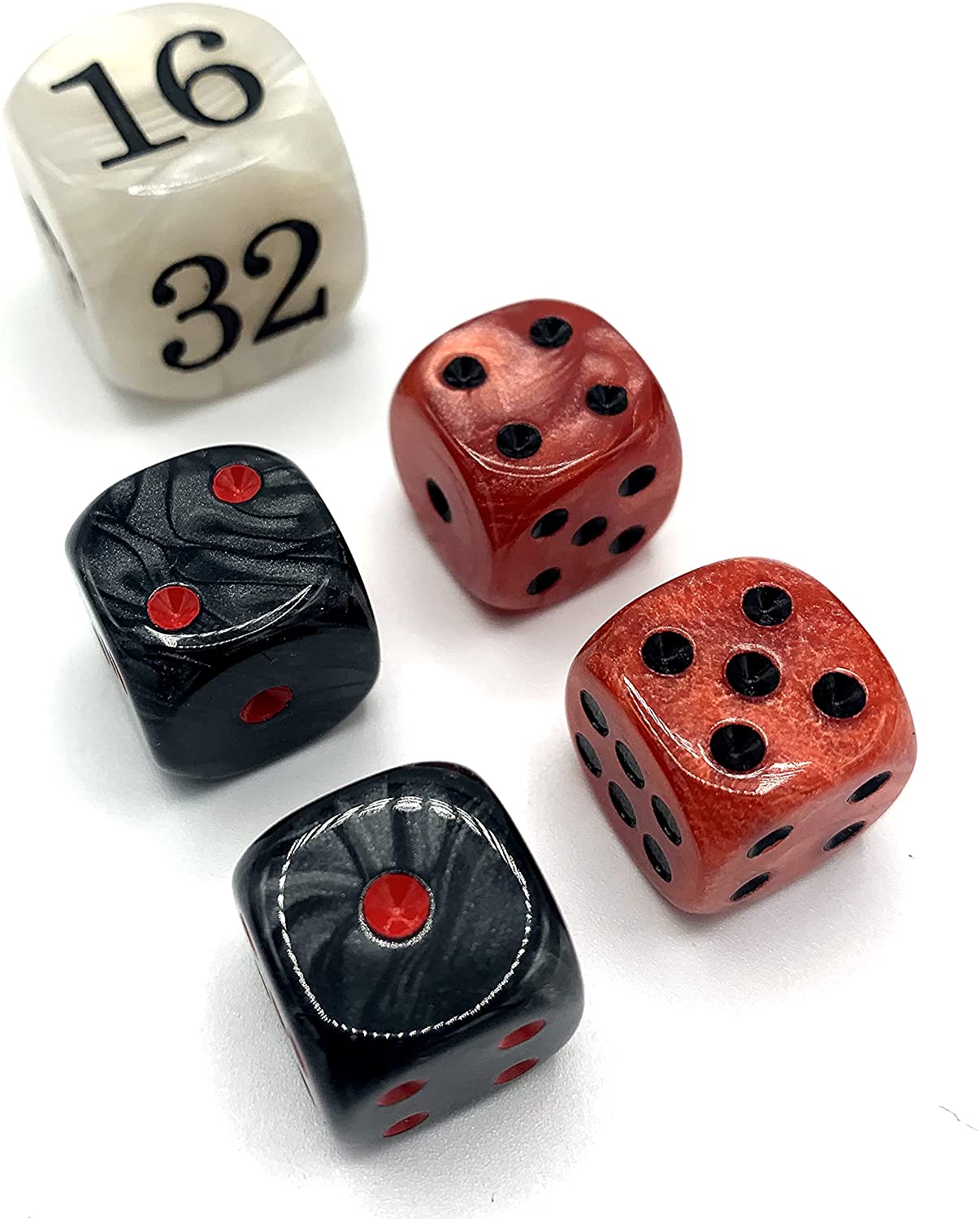 BACKGAMMON DICES SET DICE DOUBLING DICE,GAMES DICES,DOUBLING CUBES 22mm 