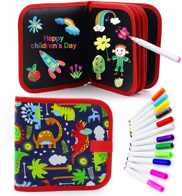 Erasable Doodle Book Writing Board for Boys Girls Toddler Books Best Childrens Day Gift Toddler Girl Toys Age 3-12 MiyaCstm Drawing Pad for Kids Painting Car 