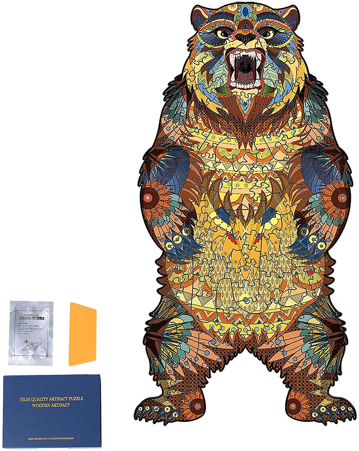 CALEPTONG Wooden Jigsaw Puzzles for Adults and Kids, Wooden Puzzle 200 pcs Wooden Animal Shaped Puzzles Unique Shaped Jigsaw Puzzles, Best Gift for Family Game Play Collection (Bear) – Homefurniturelife Online Store CALEPTONG Wooden Jigsaw Puzzles for Adults and Kids, Wooden Puzzle 200 pcs Wooden Animal Shaped Puzzles Unique Shaped Jigsaw Puzzles, Best Gift for Family Game Play Collection (Bear) – Homefurniturelife Online Store