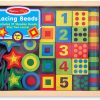 Melissa & Doug Deluxe Wooden Lacing Beads Educational Activity With 27 and 2 for sale online 