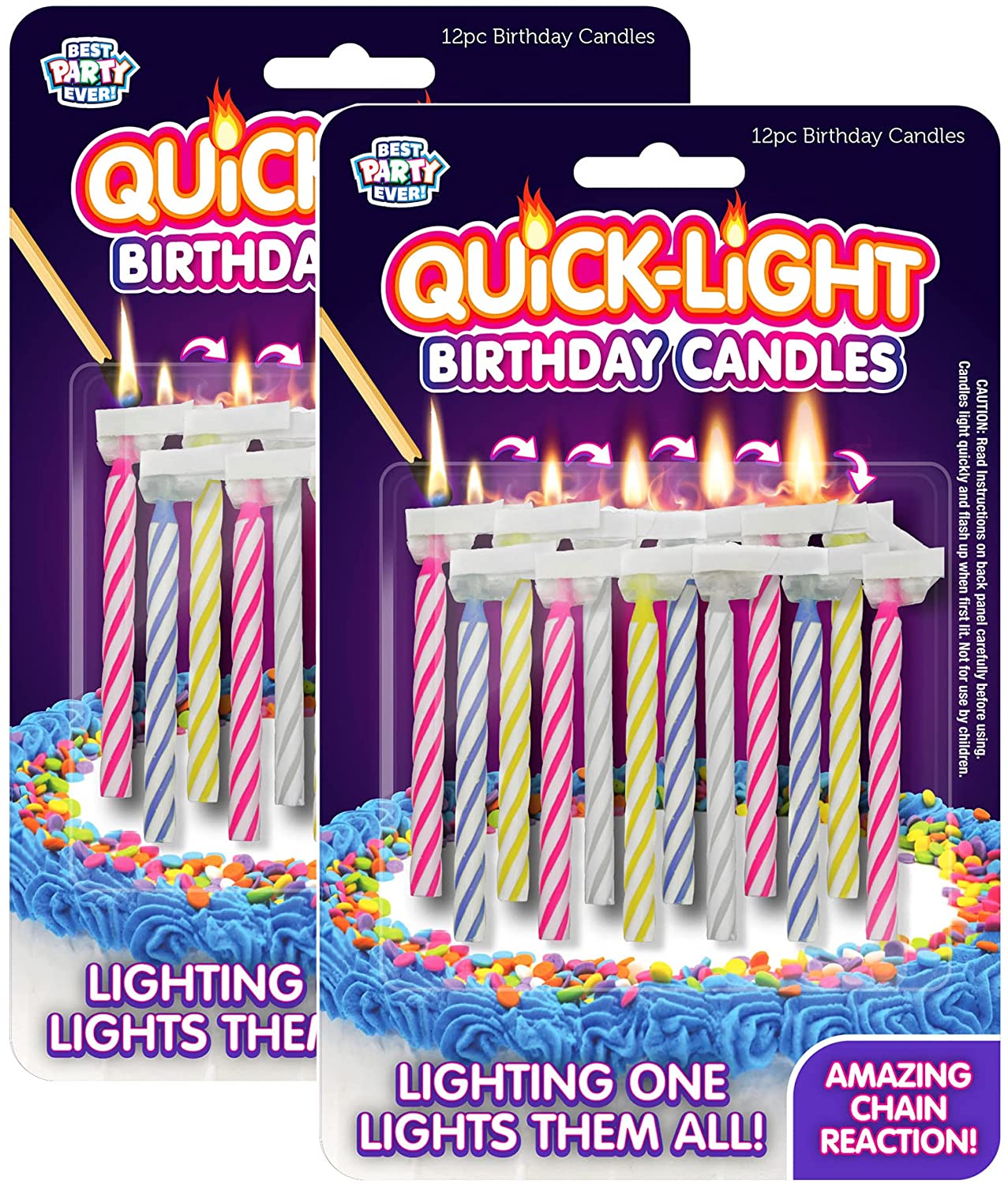 BEST PARTY EVER! Quick Light Birthday Candles Lighting One Candle