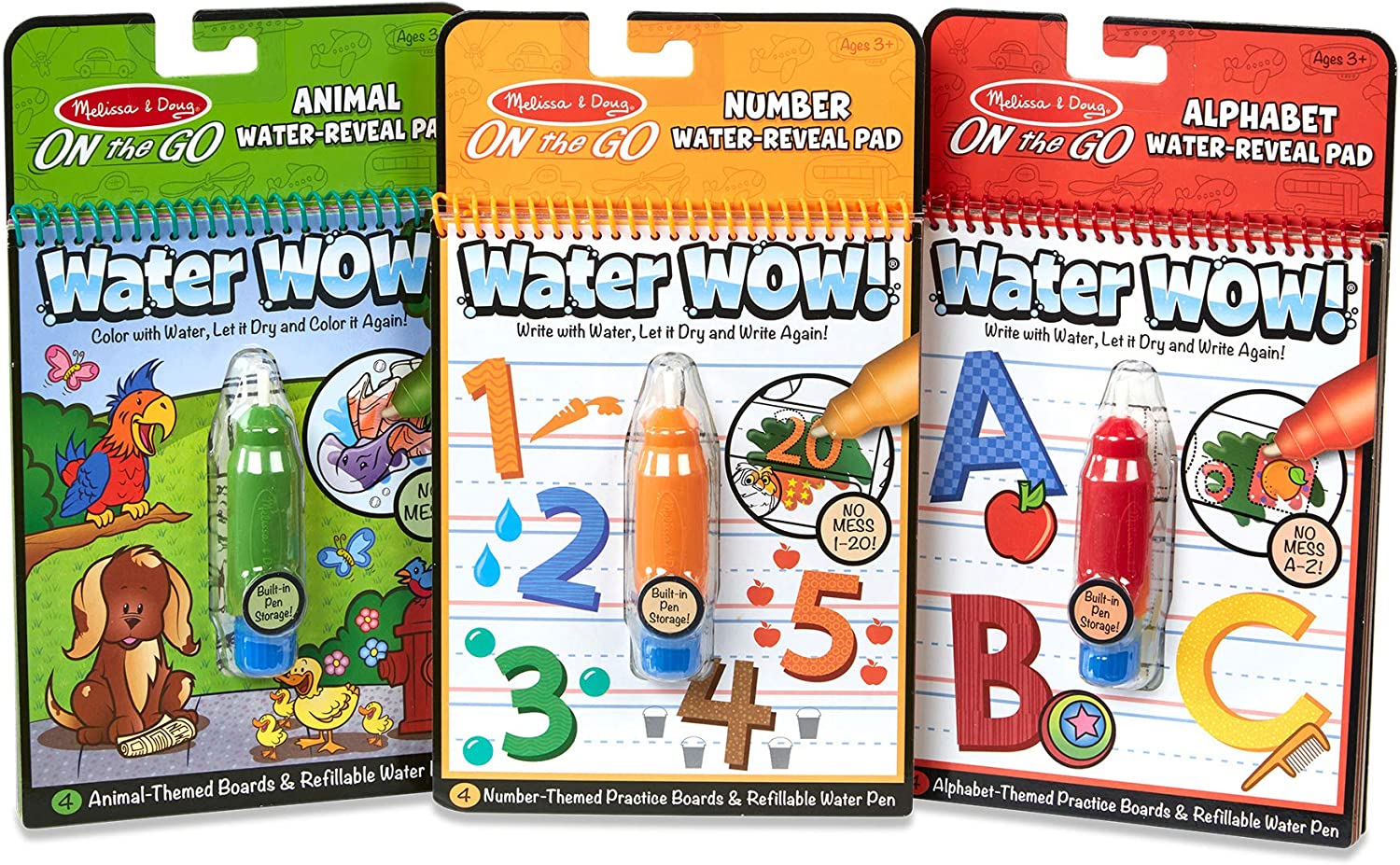 Melissa & Doug On the Go Water Wow! Reusable Water-Reveal Activity