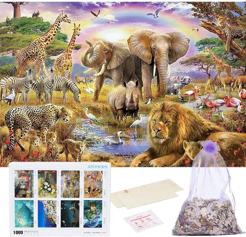 1000 Piece Jigsaw Puzzle Bits and Pieces Pride of Africa African Jungle and 