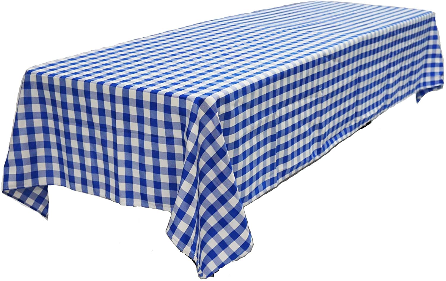 6 Pack Pack of 6 Plastic Blue and White Checkered Table covers Picnic Table Covers by Oojami 