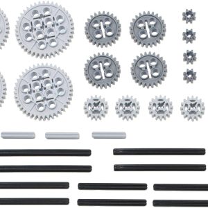 Works with Mindstorms NXT, EV3, Bionicles and more LEGO creations! LEGO 46pc Technic gear & axle SET 