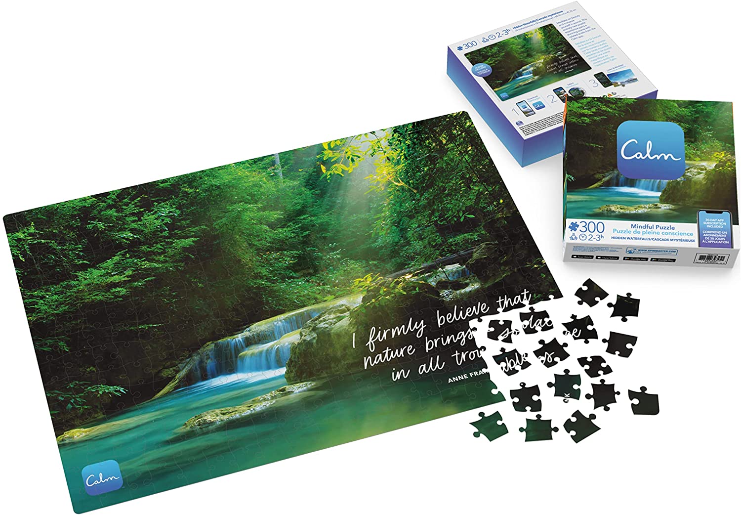 300-Piece Calm Jigsaw Puzzle for Relaxation, Stress Relief, and Mood  Elevation, for Adults and Kids Ages 8 and up, Hidden Waterfalls –  Homefurniturelife Online Store