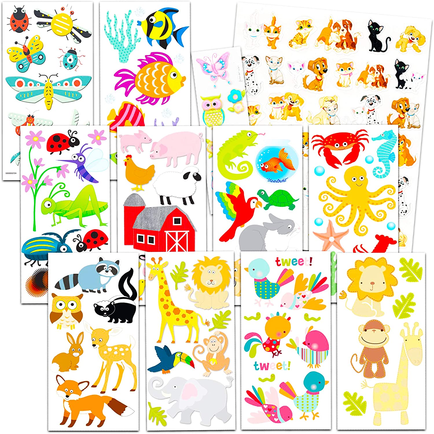 scrapbooking kids crafts Jungle Animals foam stickers 