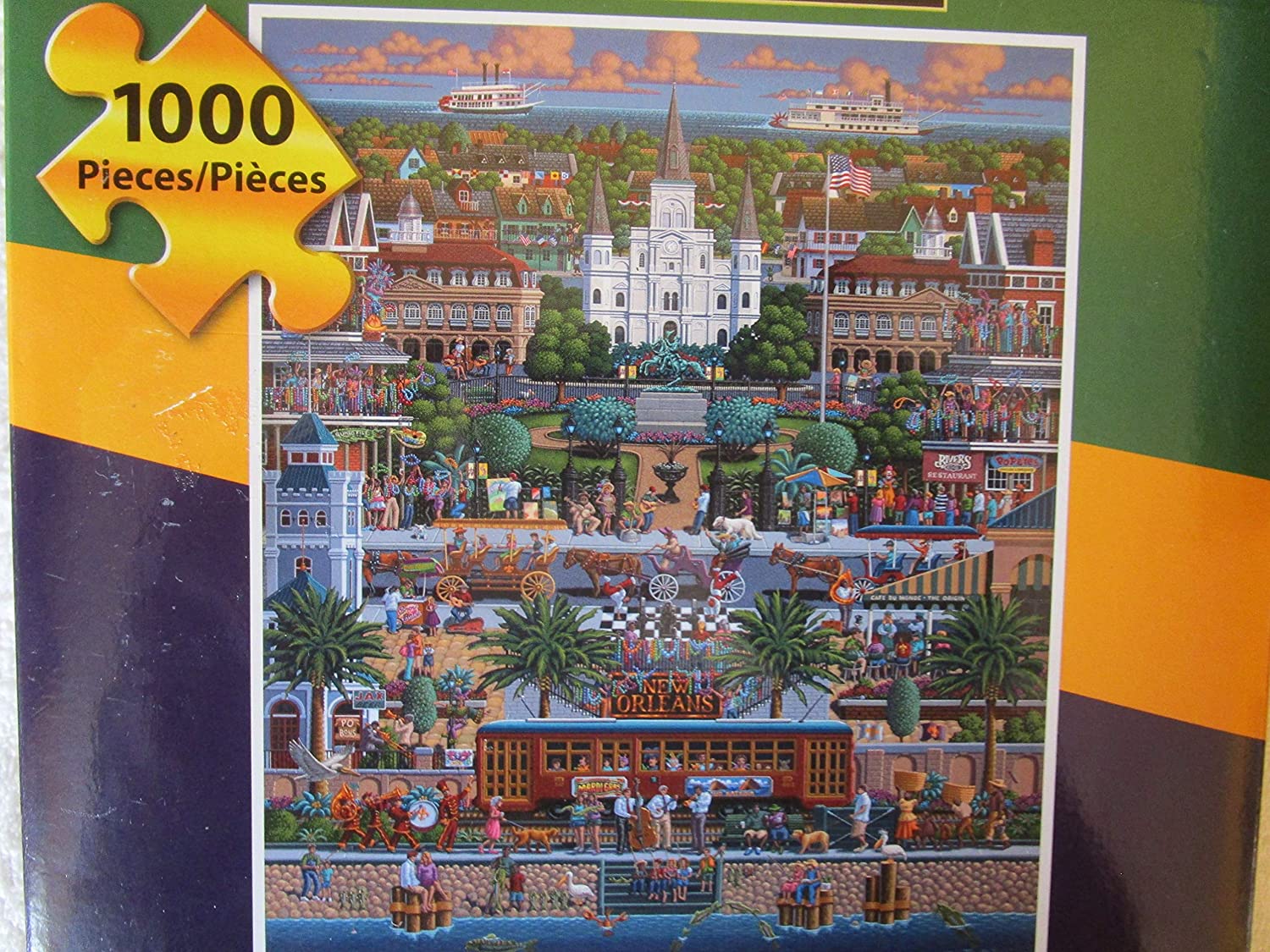 Dowdle Folk Art Jigsaw Puzzle New Orleans 1000 Pieces