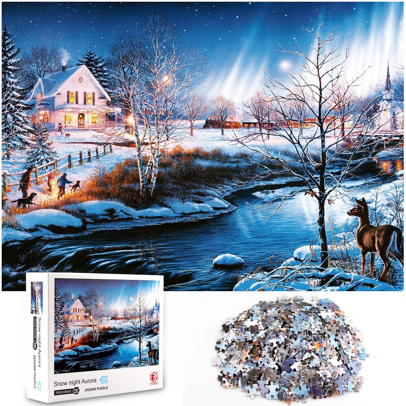 1000 Pieces Starry Sky Jigsaw Puzzle Educational Family Adult Kids DIY Toy Gift 