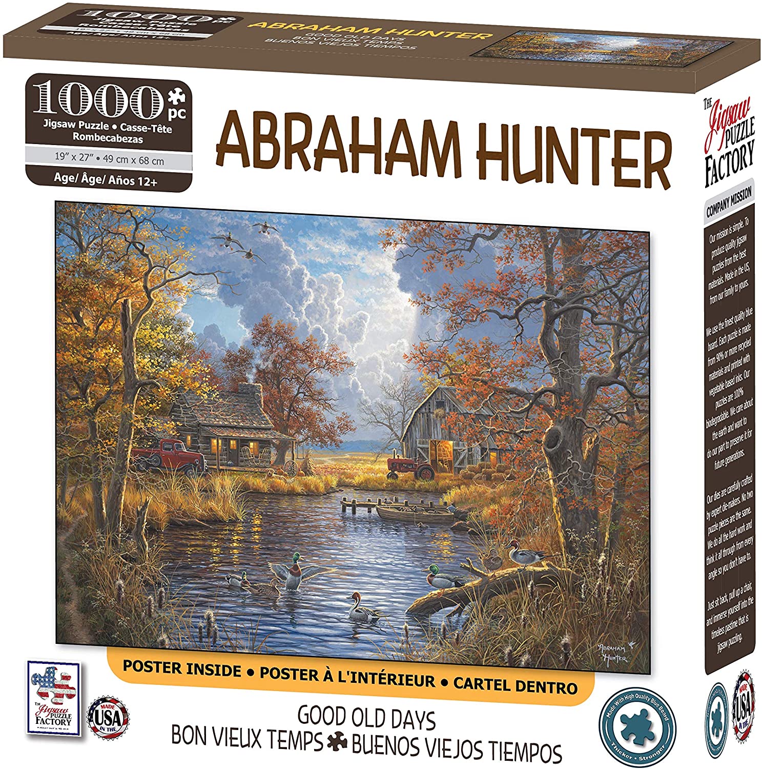 The Jigsaw Puzzle Factory Abraham HunterGood Old Days Jigsaw Puzzle