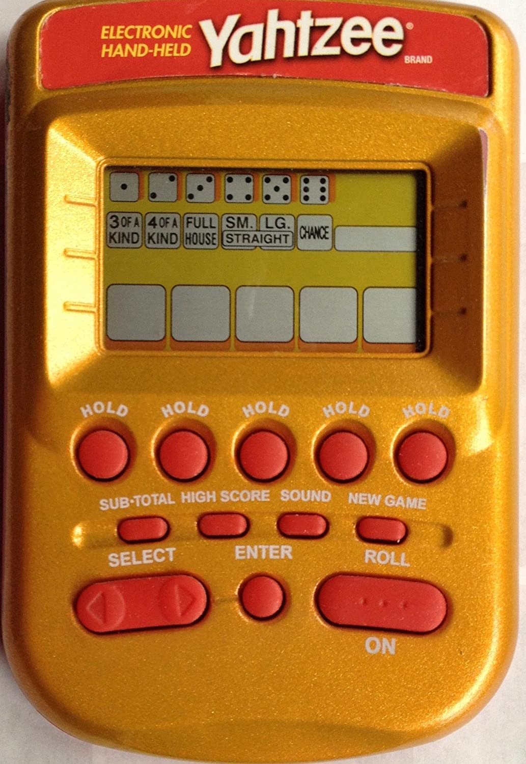 Yahtzee Electronic This Is How We Roll Hasbro Battery Travel Hand Held Game