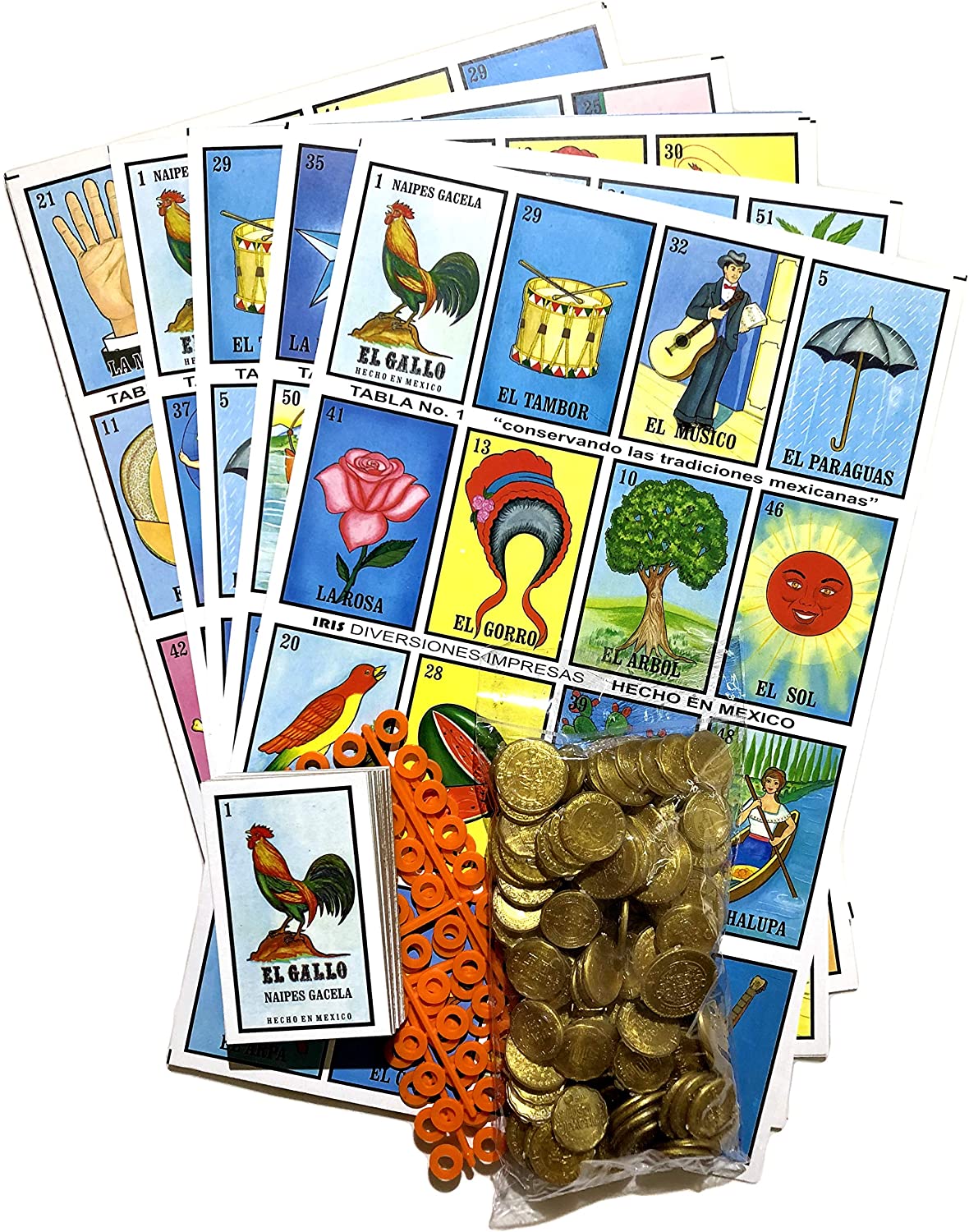 playing boards AND CARDS Details about   Loteria Mexicana Gigante;  Giant Mexican Bingo 