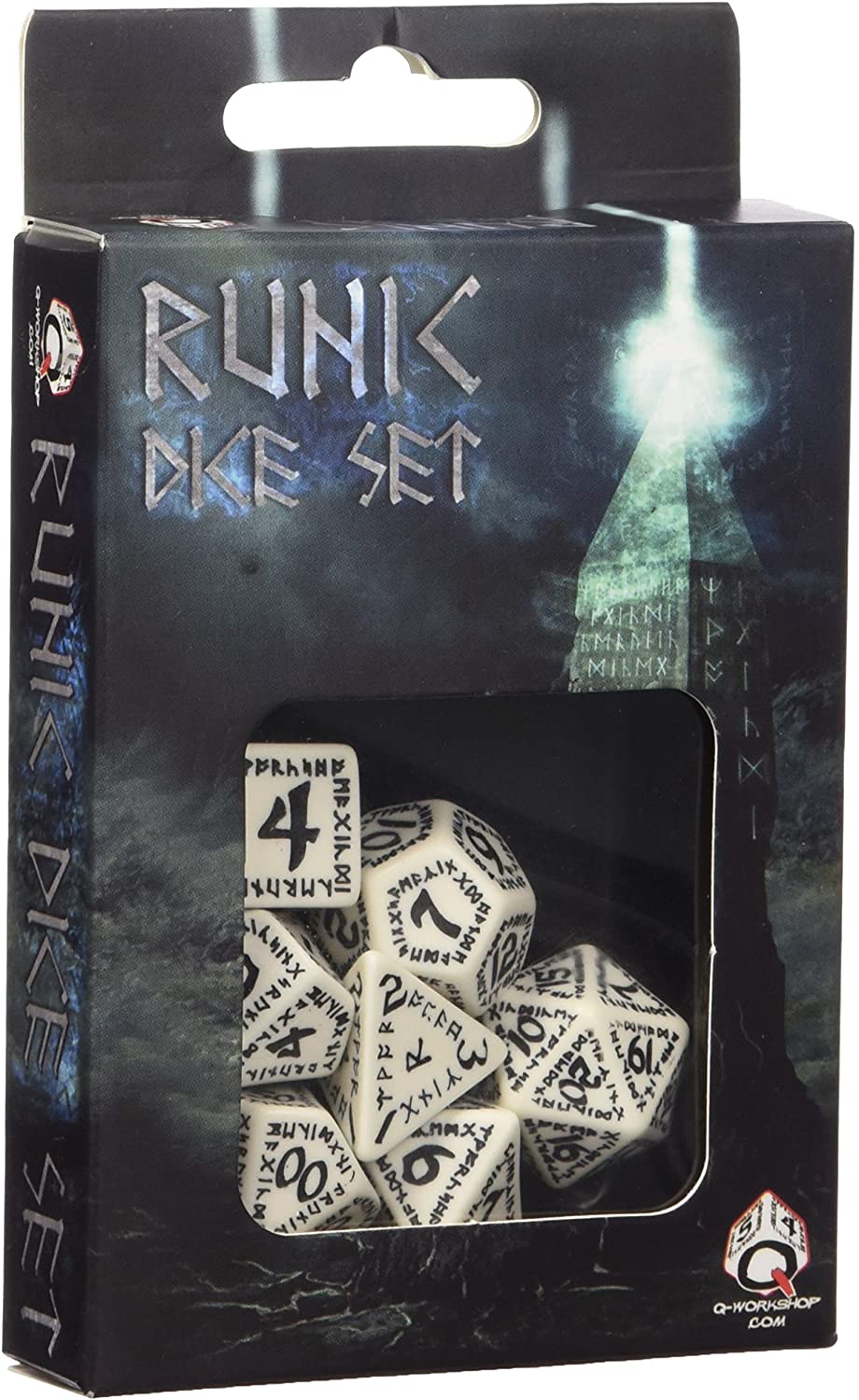 QWSSCLR2B Q-Workshop Classic Runic Dice Se Purple & White 7