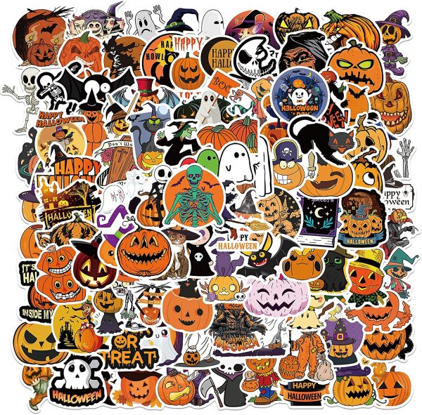 Happy halloween wall sticker trick or treat shop window pumpkin hal2 