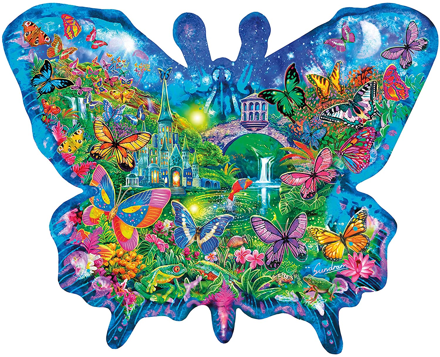 Ceaco – Puzzle Shapes – Butterfly – 500 Piece Jigsaw Puzzle – Homefurniturelife Online Store