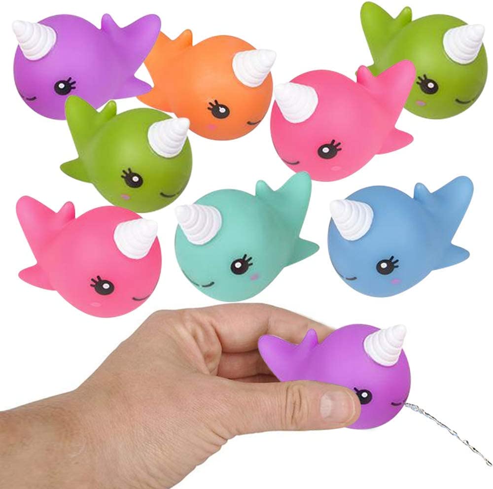 Unicorn Whale Water Squirters Pack of 4 
