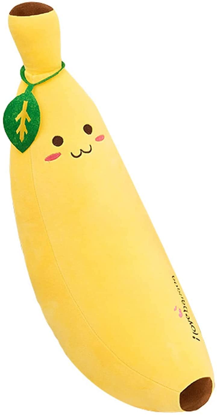 ArianStock Big Banana Pillow Sleeping Cute Super Soft Toys Fruit Design Decoration Plushie Body Pillow Birthday Gifts for Kids and Adults 70 cm 27 5 INCH Homefurniturelife Online Store