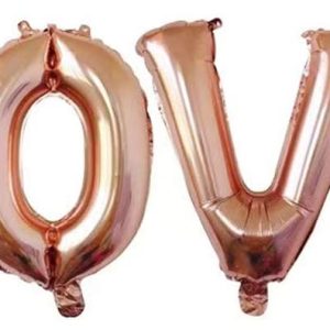40" LIGHT ROSE GOLD Number Foil Helium Balloon for Birthday Party Decoration ILO 
