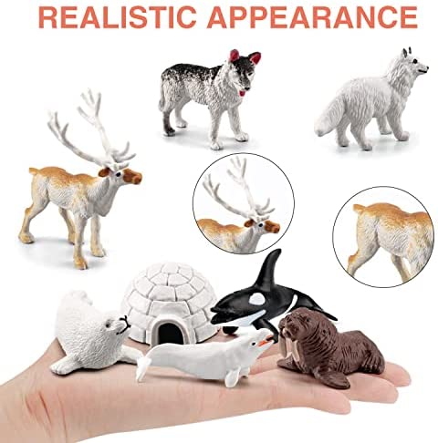 12pcs Mini Arctic Animals Toys Set, 1-3 – Homefurniturelife Online Store